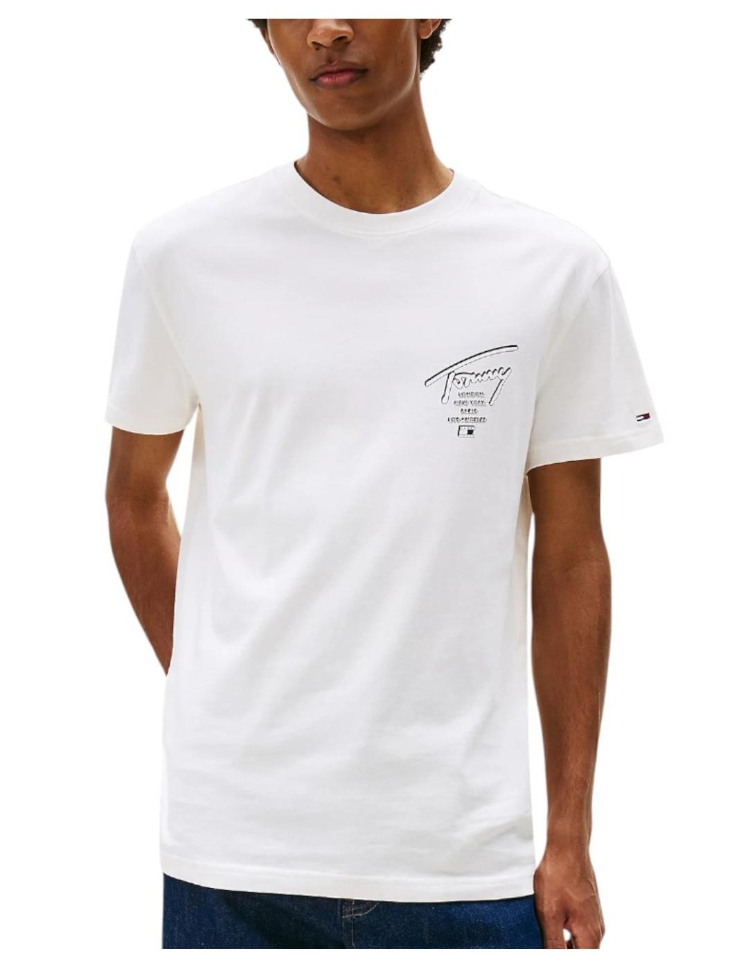 Camiseta Reg Sign City Tommy Jeans