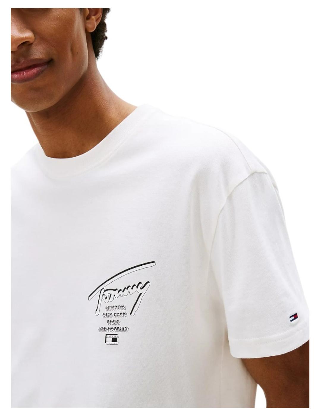 Camiseta Reg Sign City Tommy Jeans