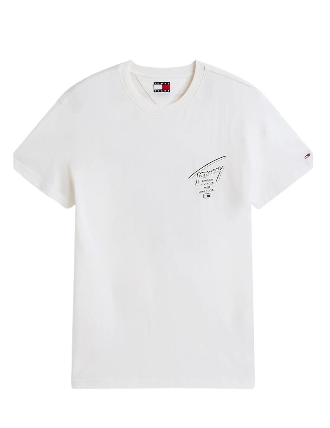 Camiseta Reg Sign City Tommy Jeans