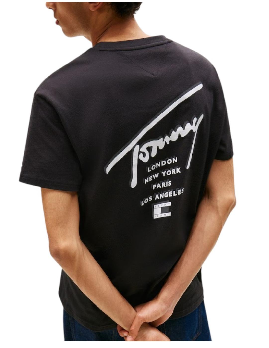 Camiseta Reg Sign City Tommy Jeans