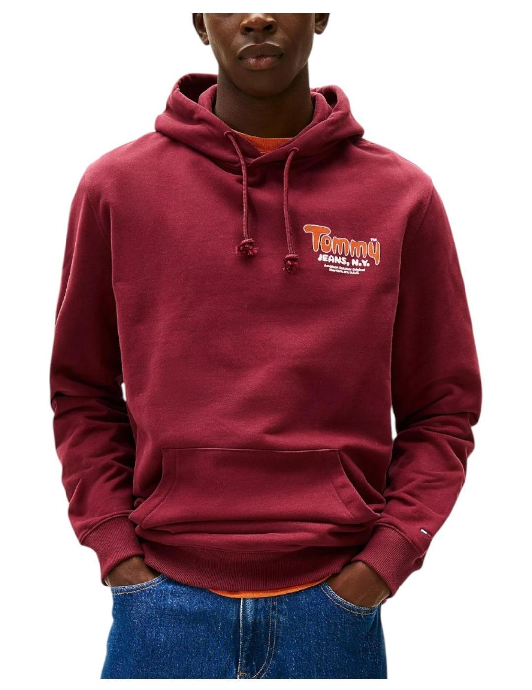 Sudadera Reg Font Play Tommy Jeans