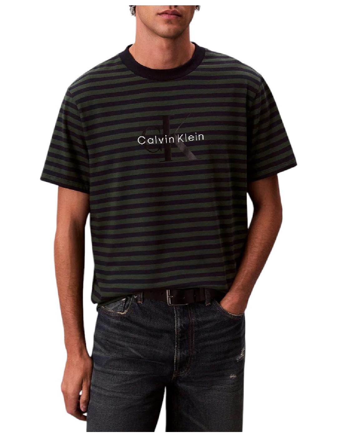 Camiseta 20S stripe Calvin Klein
