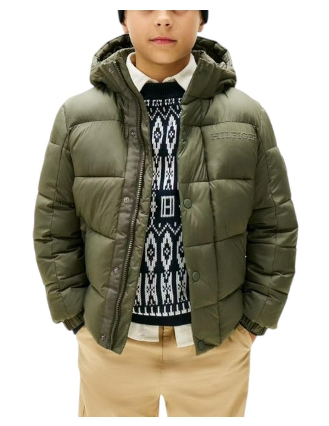 Chaqueta Matt and Shine Green Tommy Hilfiger