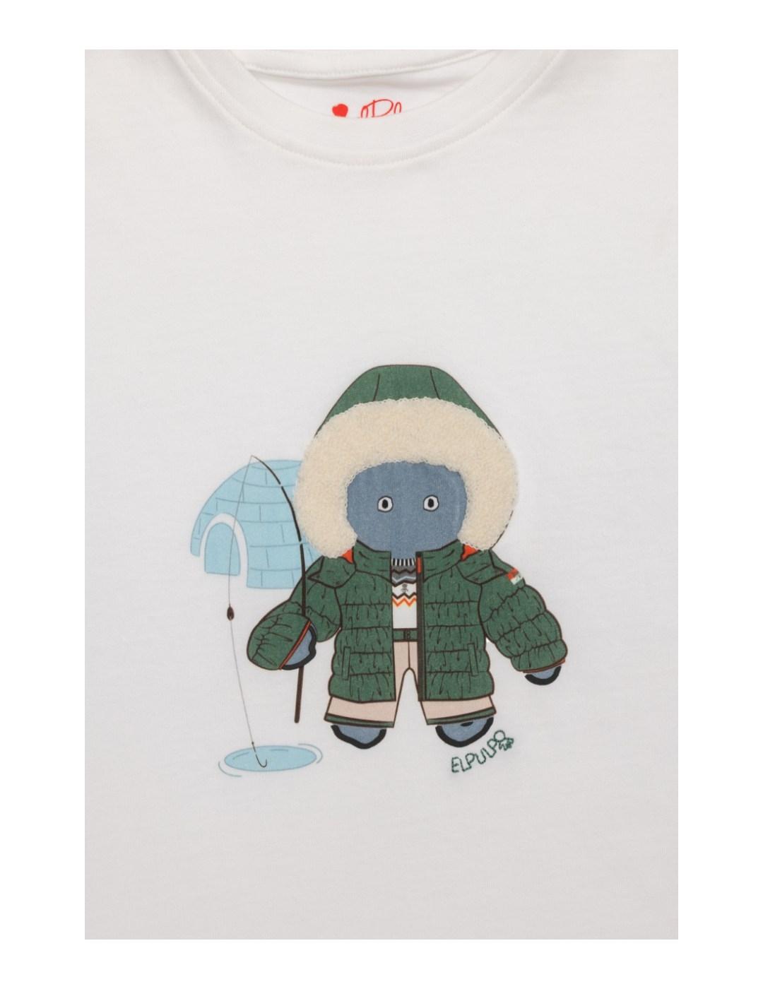 Camiseta Esquimal Blanco El Pulpo