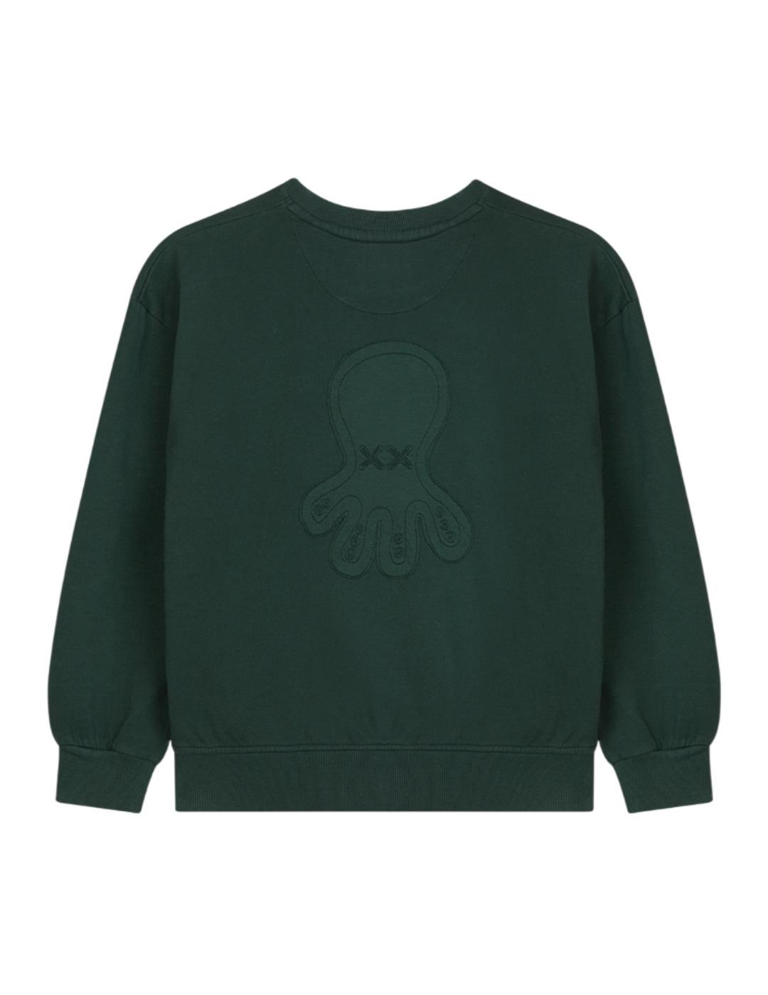 Sudadera Logo Verde El Pulpo