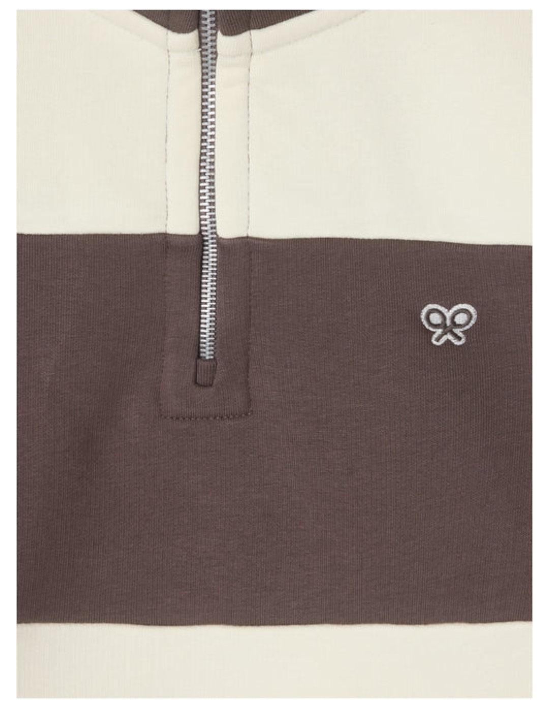 Sudadera Rayas Marron Silbon