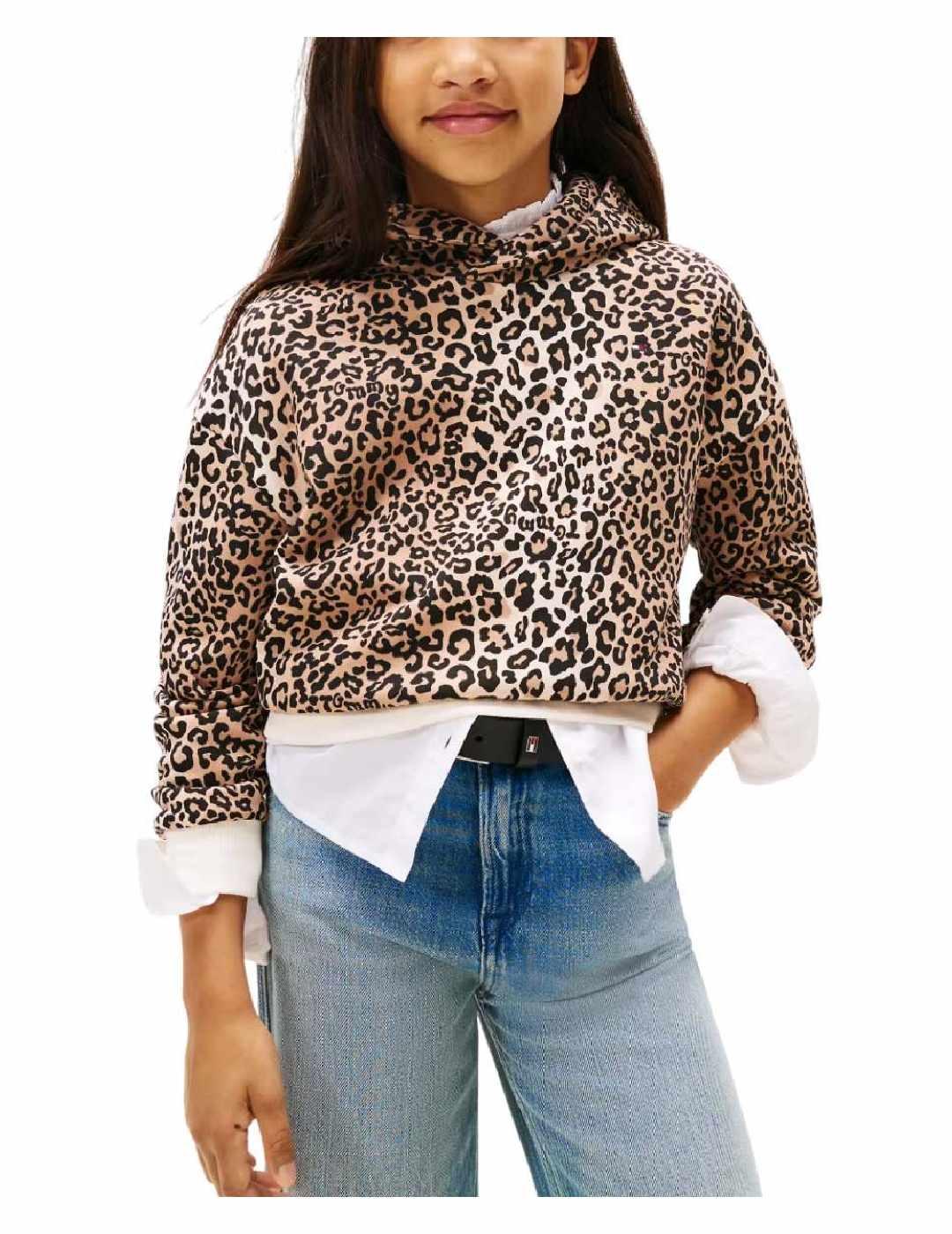 Sudadera Leopard Tommy Hilfiger