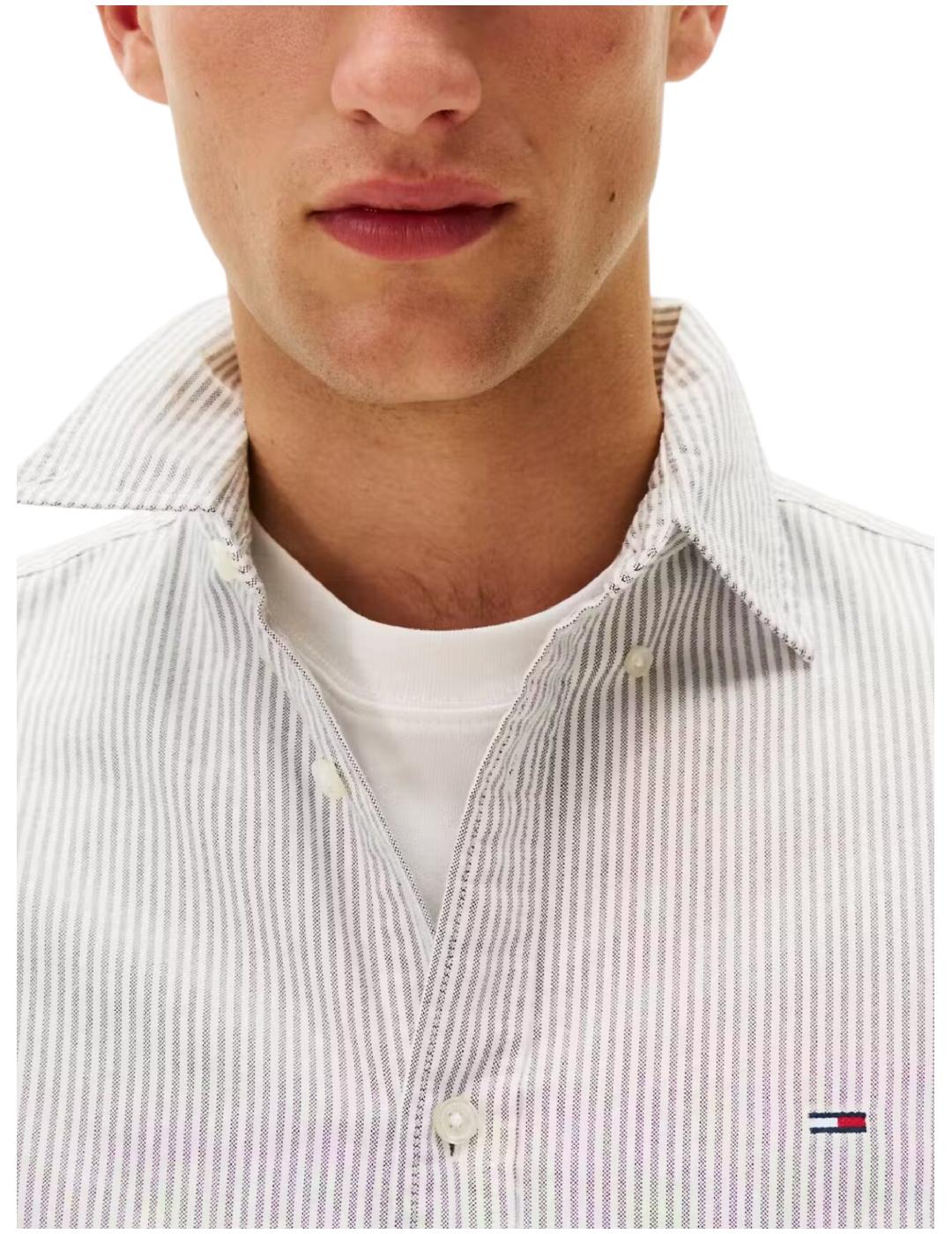 Camisa Tjm Slim Stripe Tommy Jeans