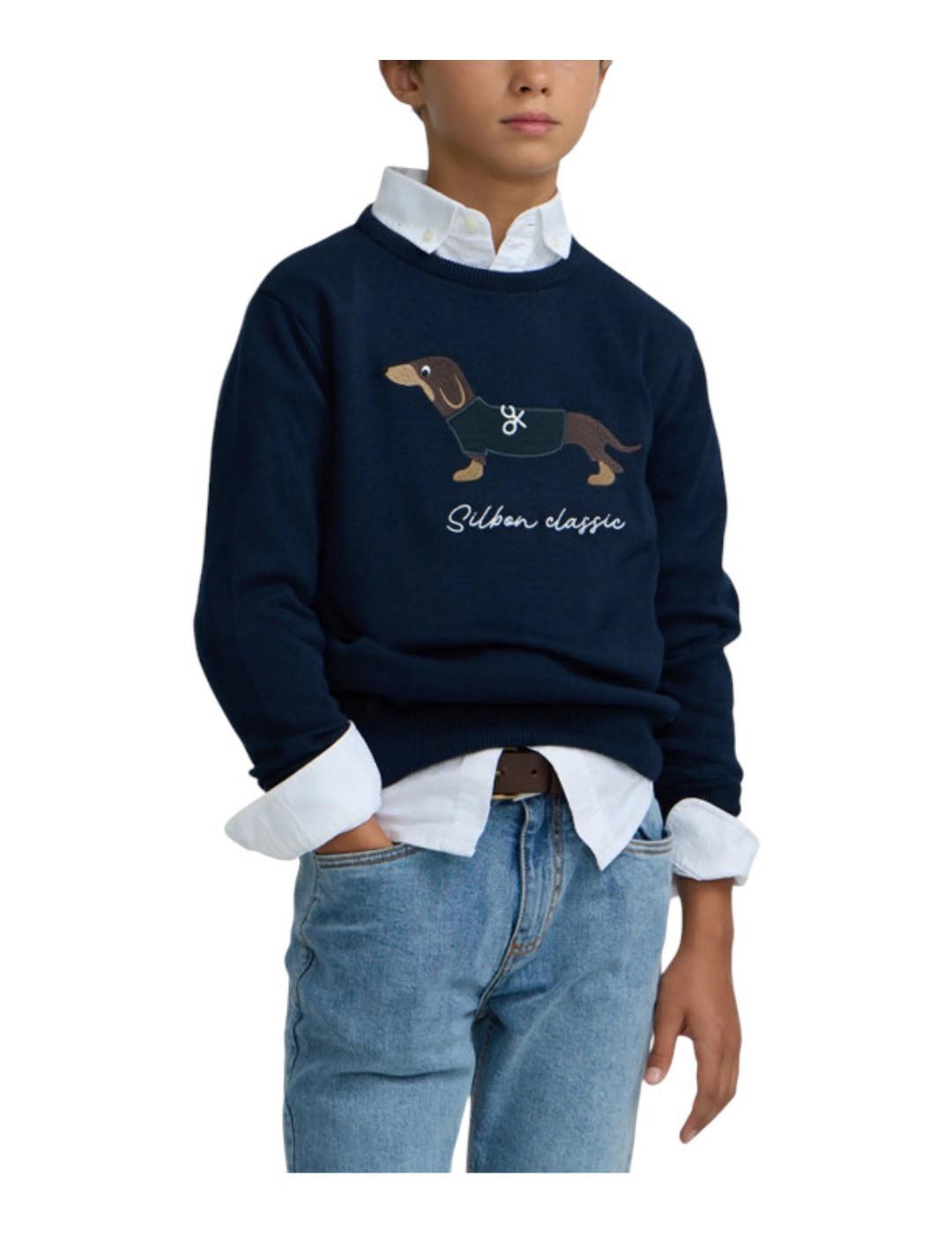 Jersey Dog Azul Silbon