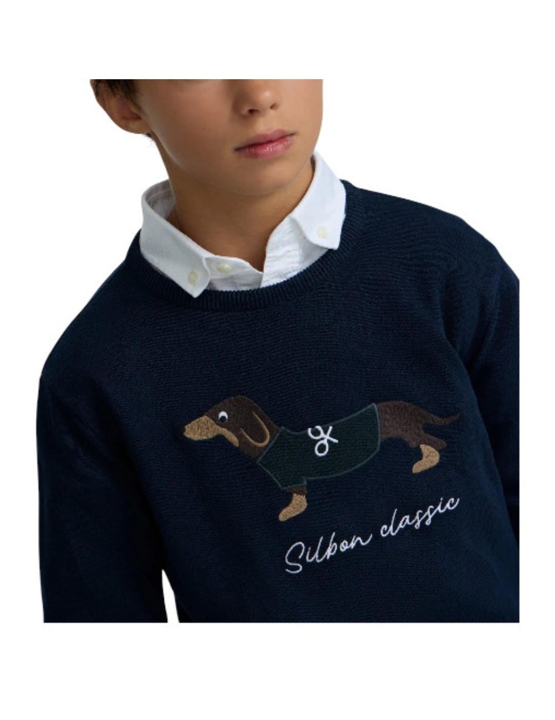 Jersey Dog Azul Silbon