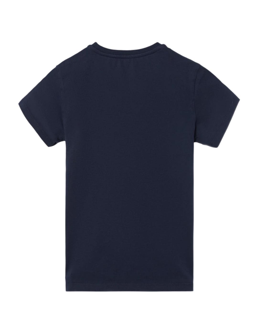 Camiseta Raqueta Azul Marino Silbon