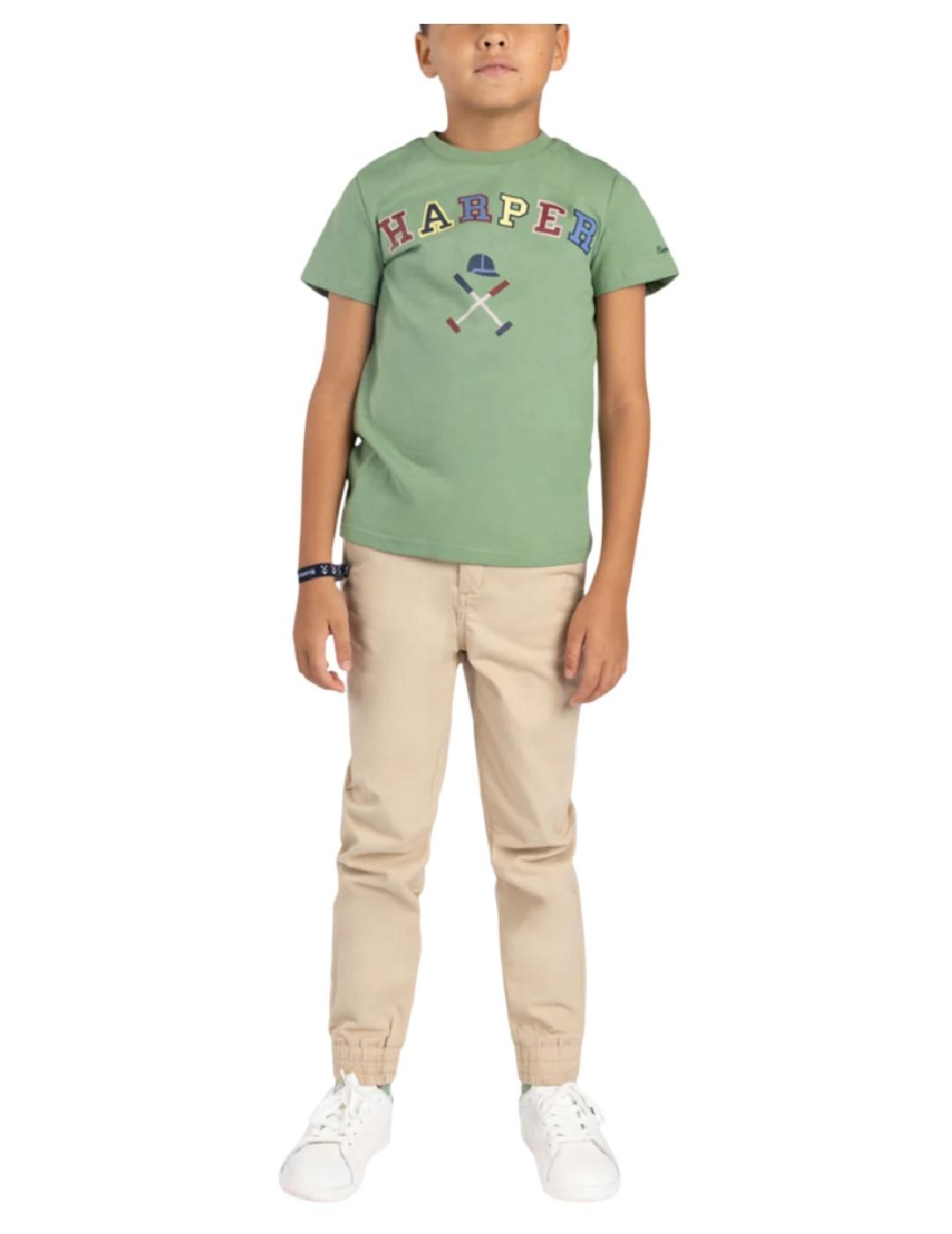 Camiseta Retro Verde Harper&Neyer