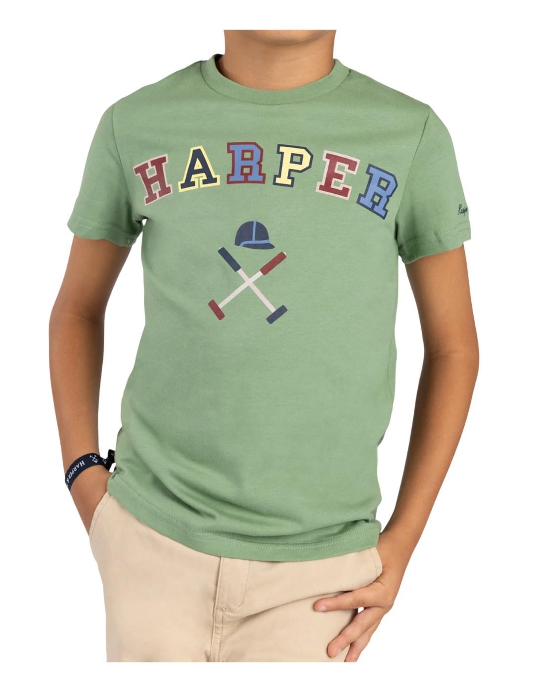Camiseta Retro Verde Harper&Neyer