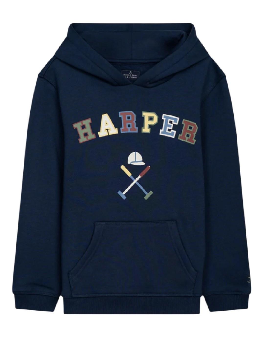 Sudadera Retro Azul Harper&Neyer