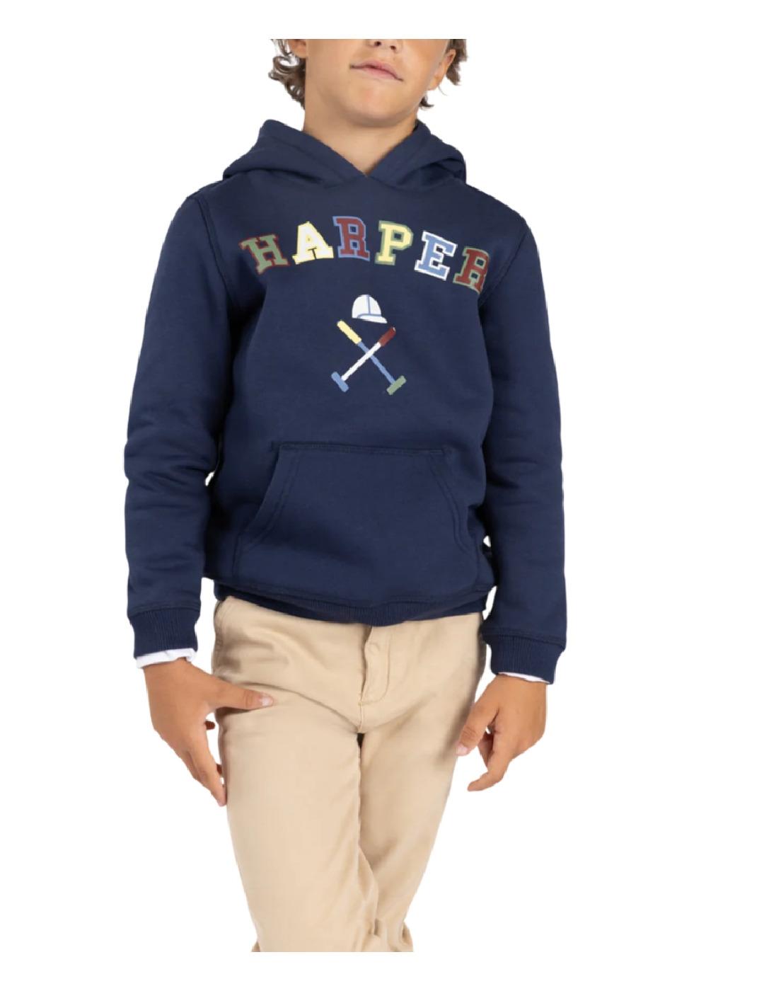 Sudadera Retro Azul Harper&Neyer