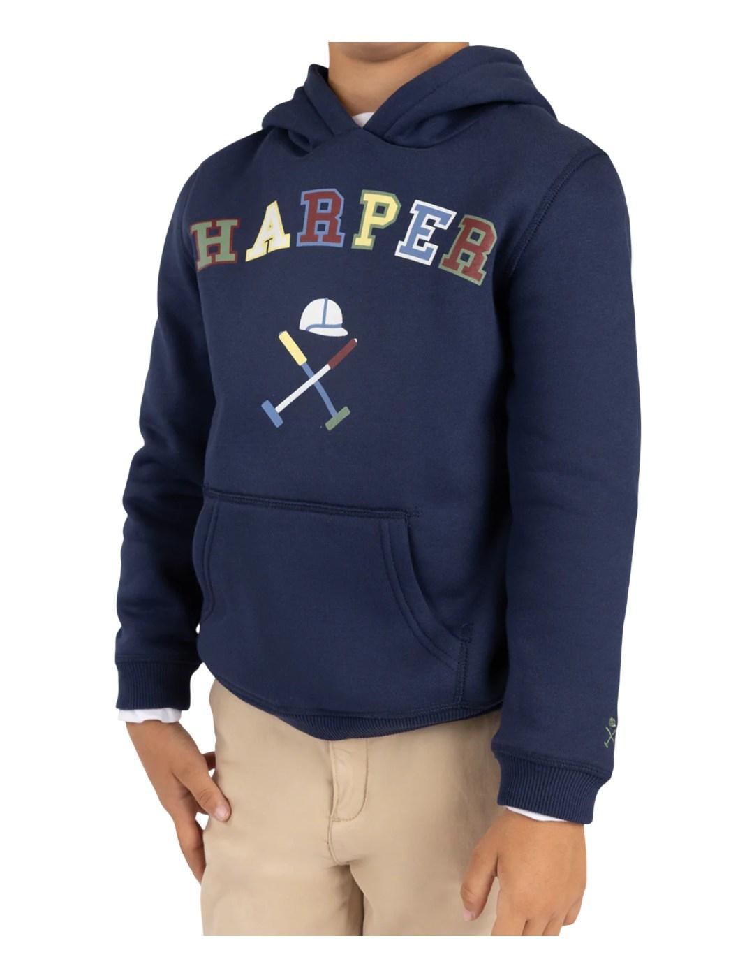 Sudadera Retro Azul Harper&Neyer