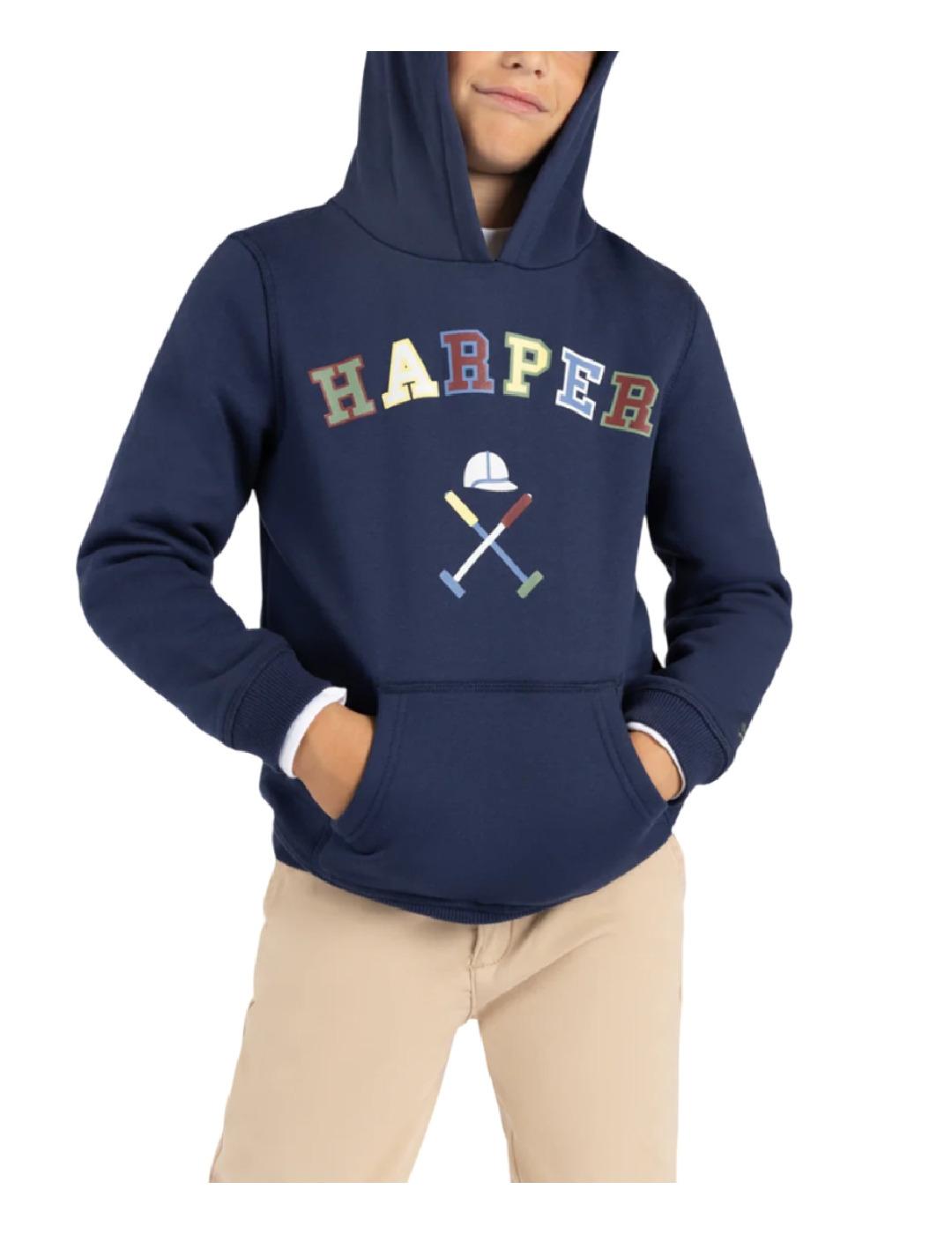 Sudadera Retro Azul Harper&Neyer