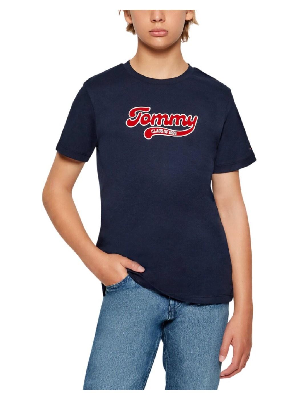 Camiseta Varity Interlock Azul Tommy Hilfiger