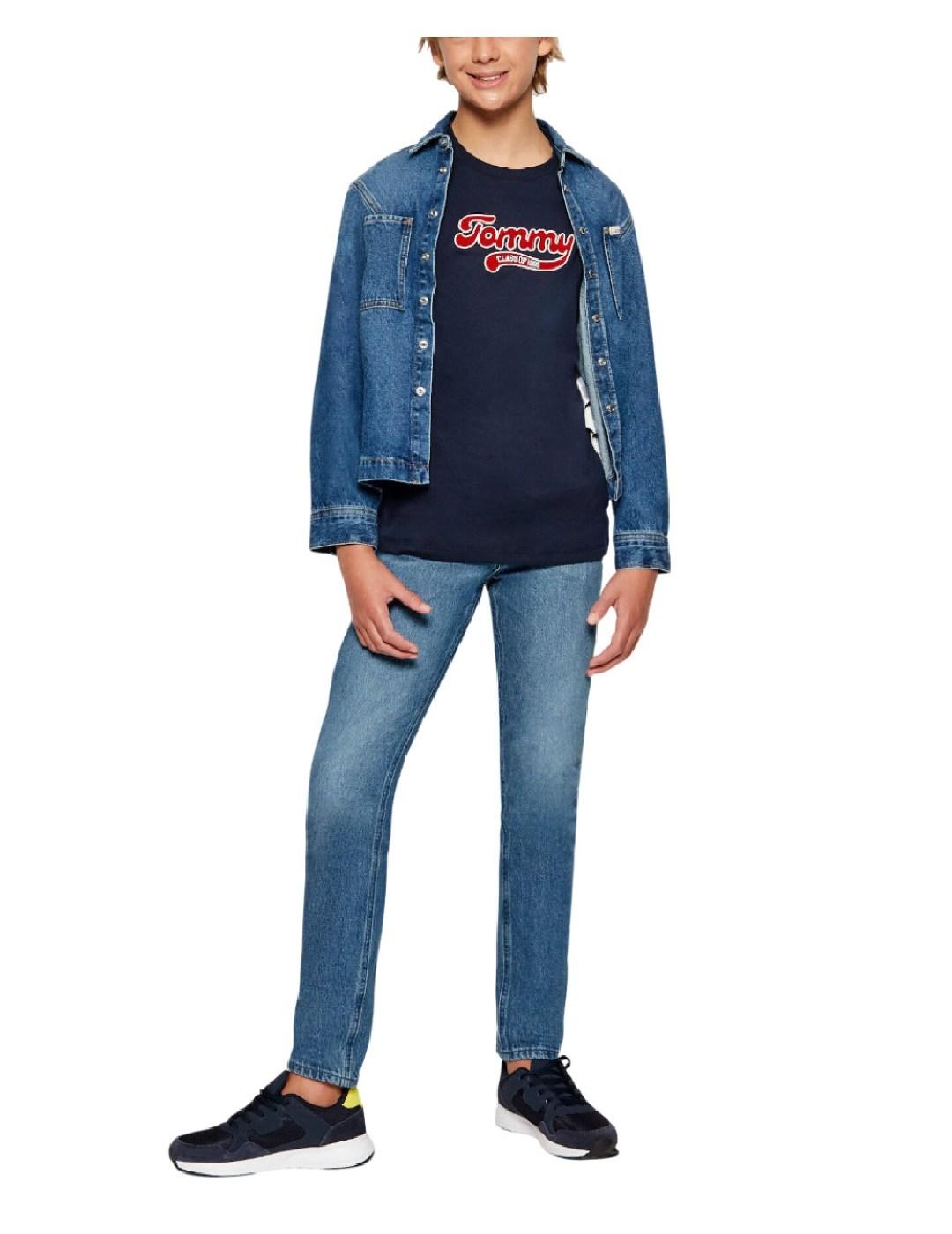 Camiseta Varity Interlock Azul Tommy Hilfiger