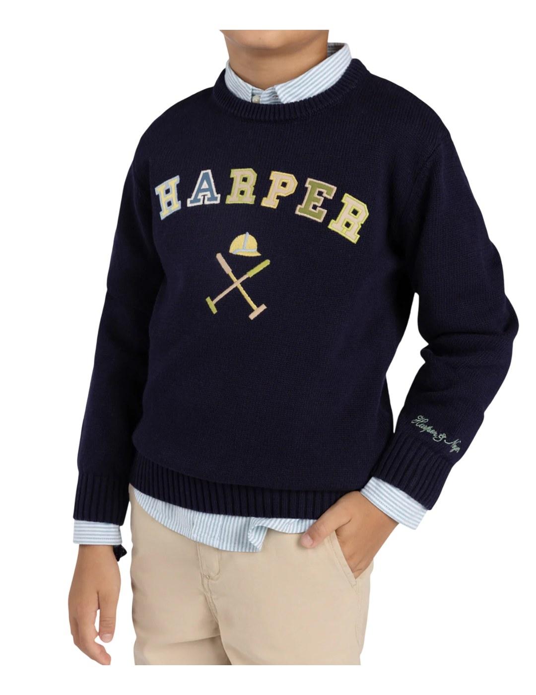 Jersey Retro Navy Harper&Neyer