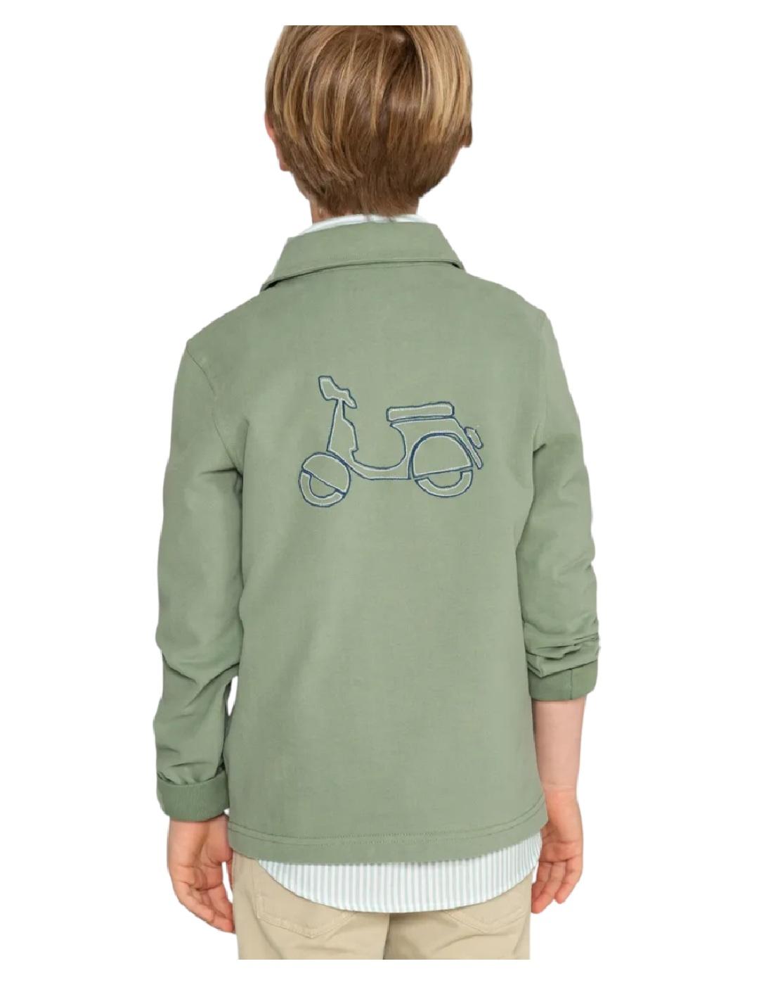 Polo Rugby Logo Verde Scotta