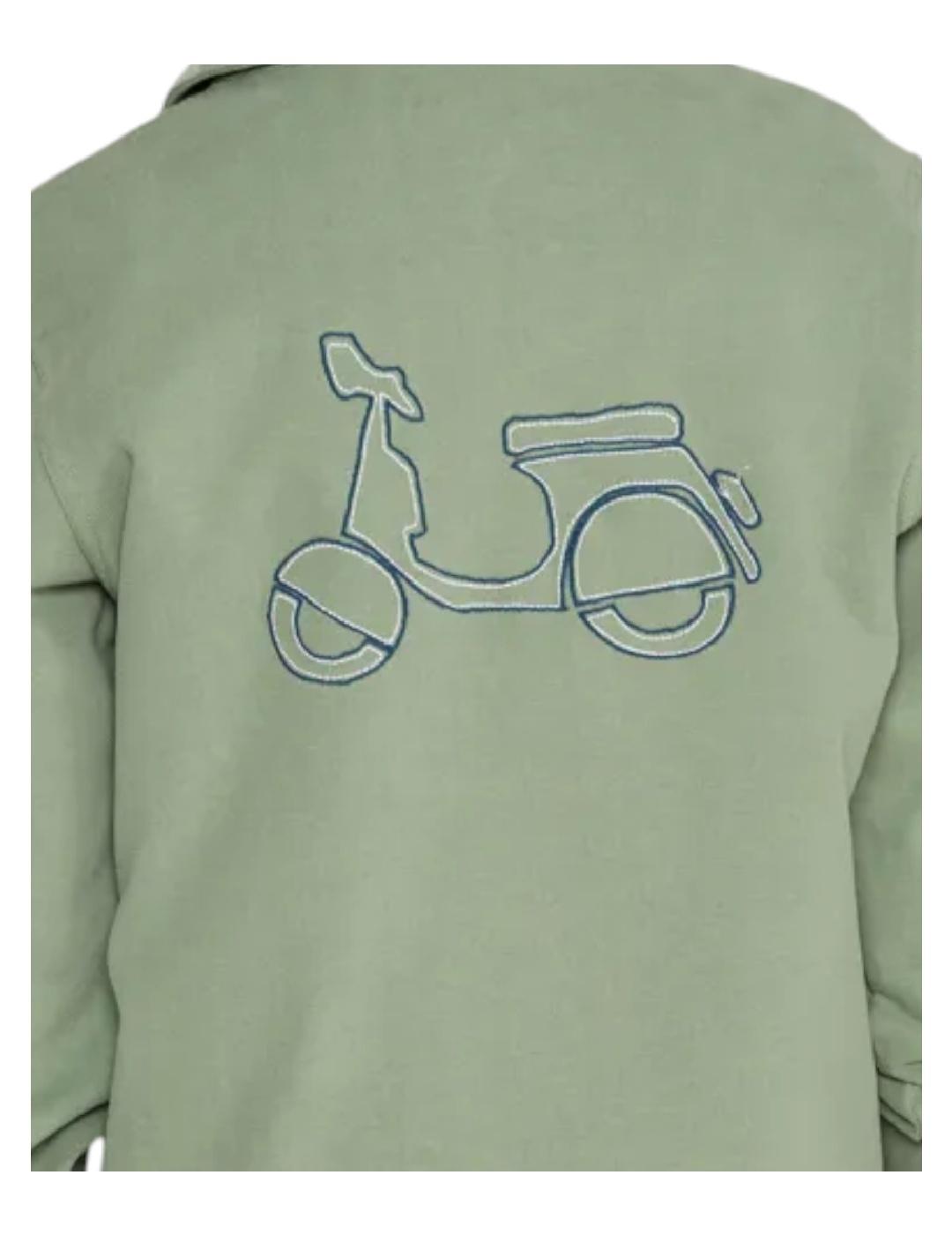 Polo Rugby Logo Verde Scotta