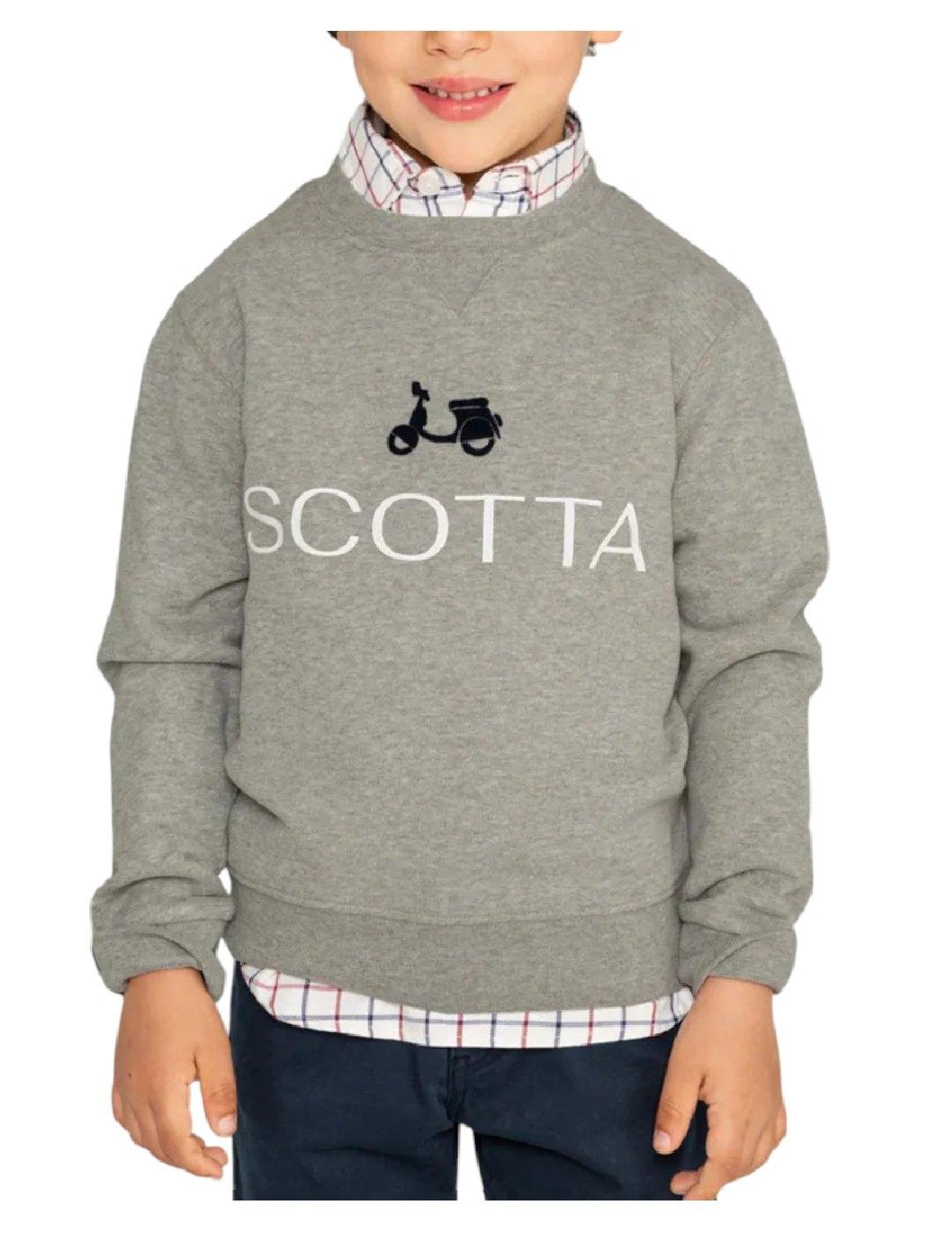 Sudadera Logo Gris Scotta