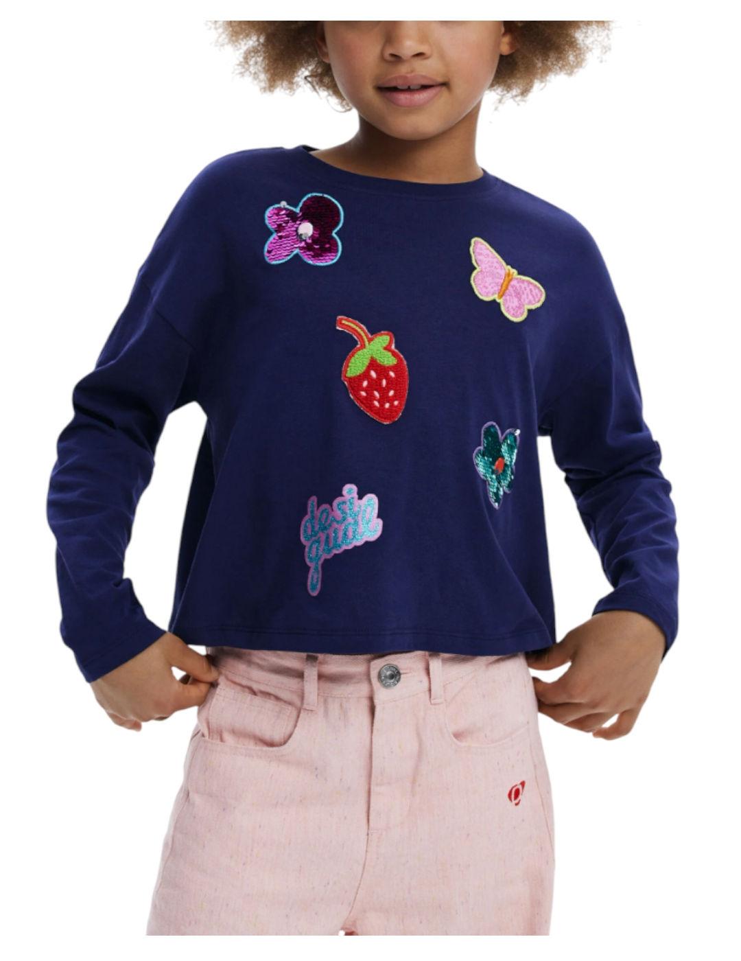 Camiseta Marino Desigual