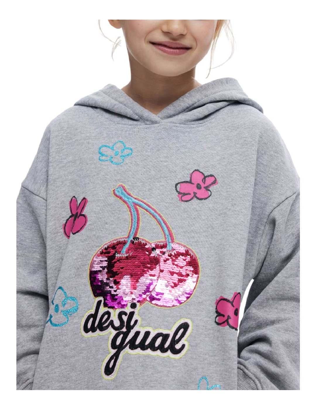 Vestido Cereza Gris Desigual