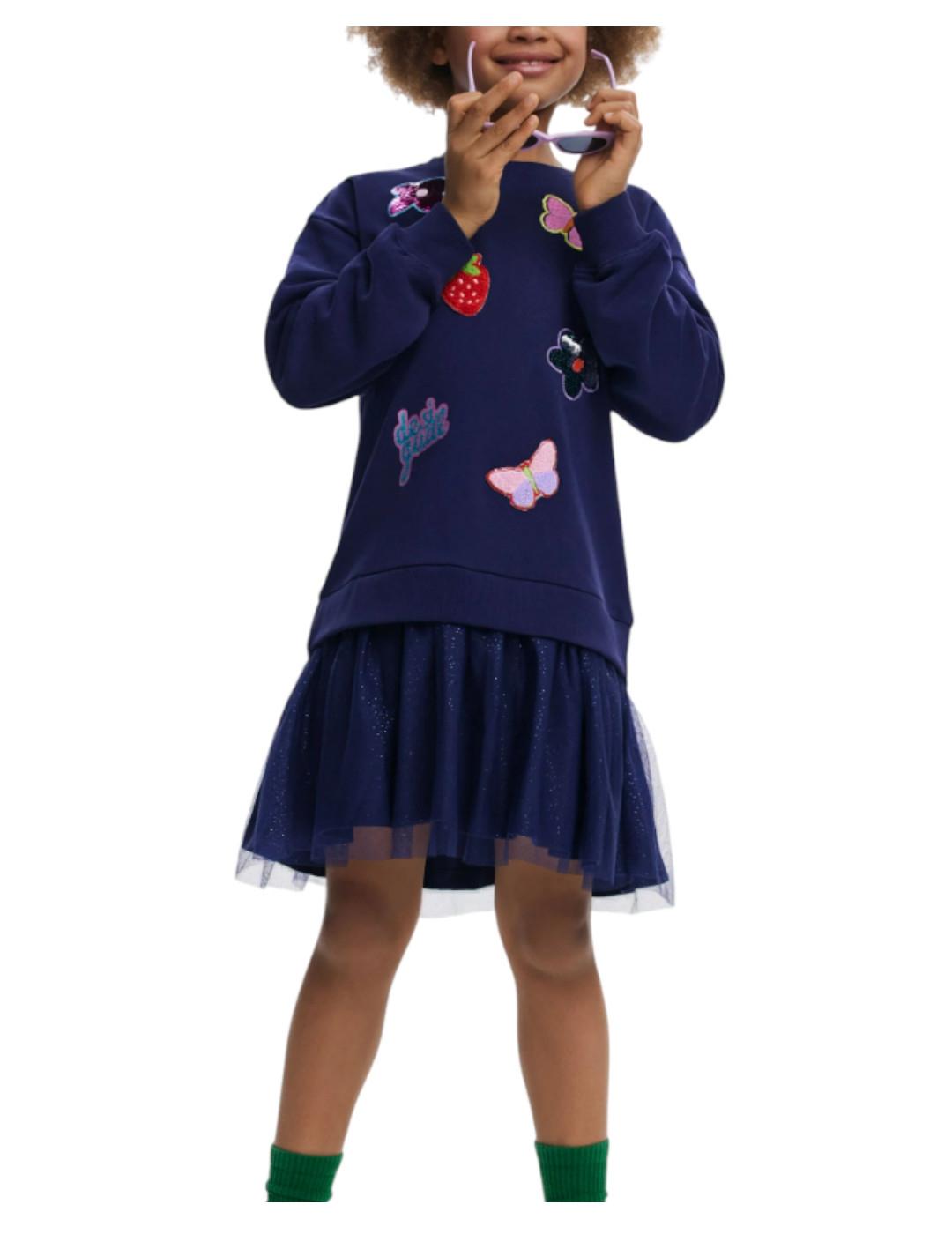 Vestido Cereza Marino Desigual