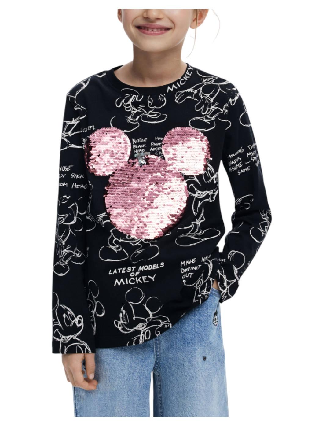 Camiseta Negra Desigual