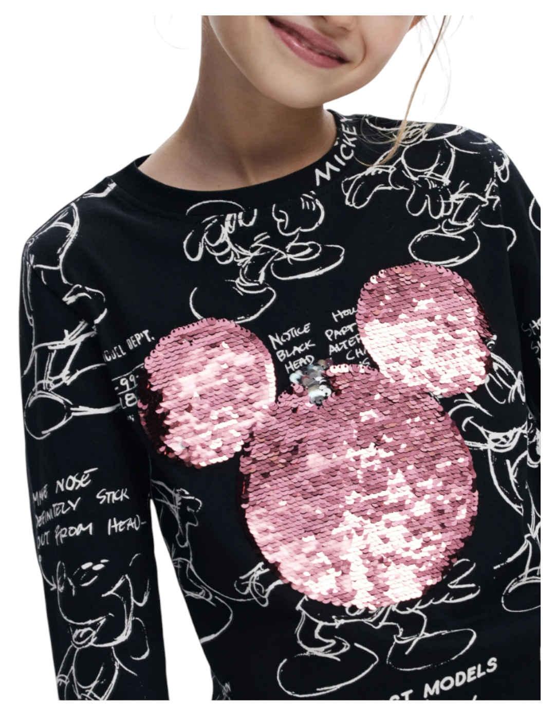 Camiseta Negra Desigual