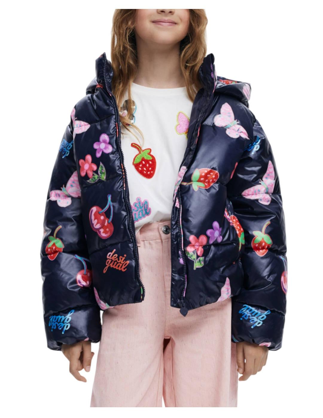 Chaqueta Azul Noche Desigual