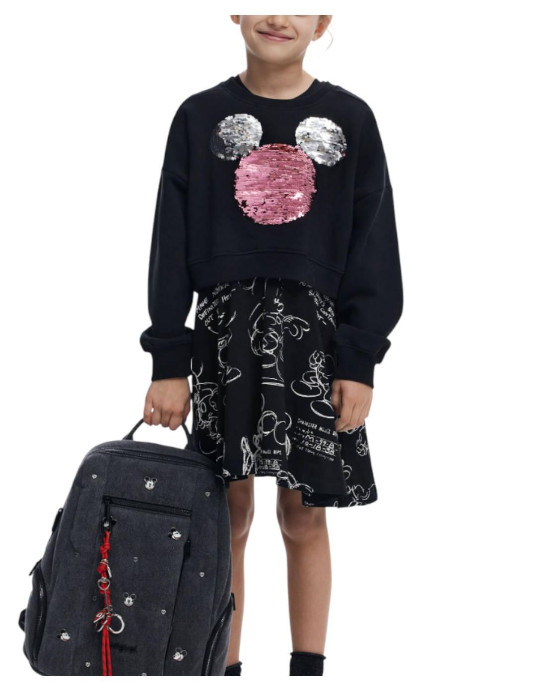 Vestido Negro Desigual