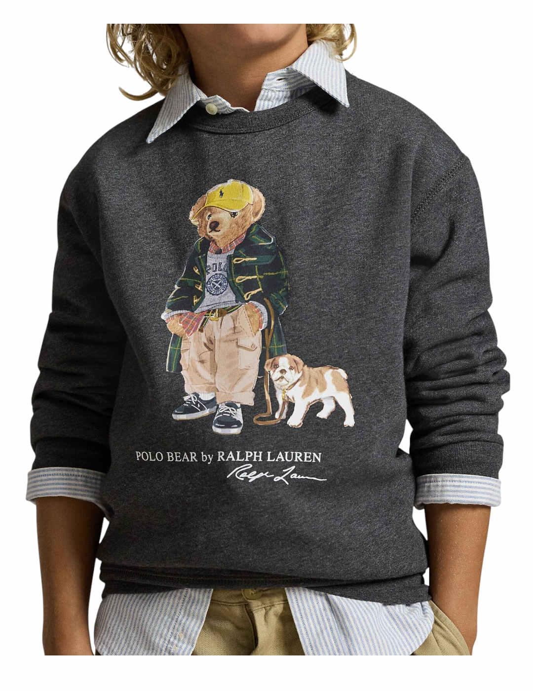 Sudadera Jaspeada Bear Polo Ralph Lauren