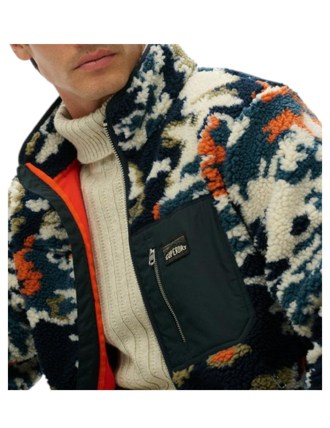 Chaqueta printed fleece zip thru Superdry