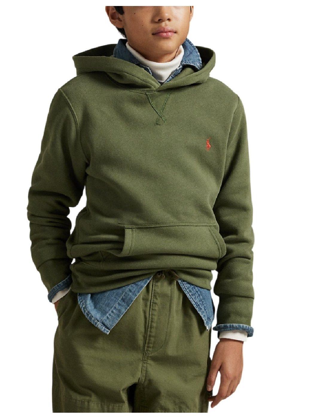 Sudadera Verde Logo Polo Ralph Lauren