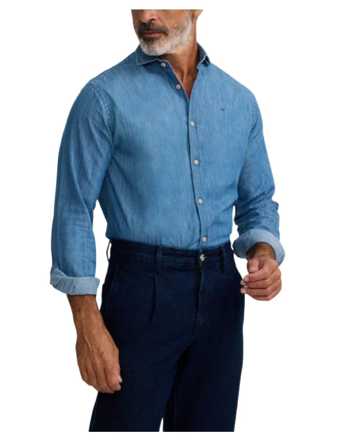 Camisa vaquera sport denim Silbon