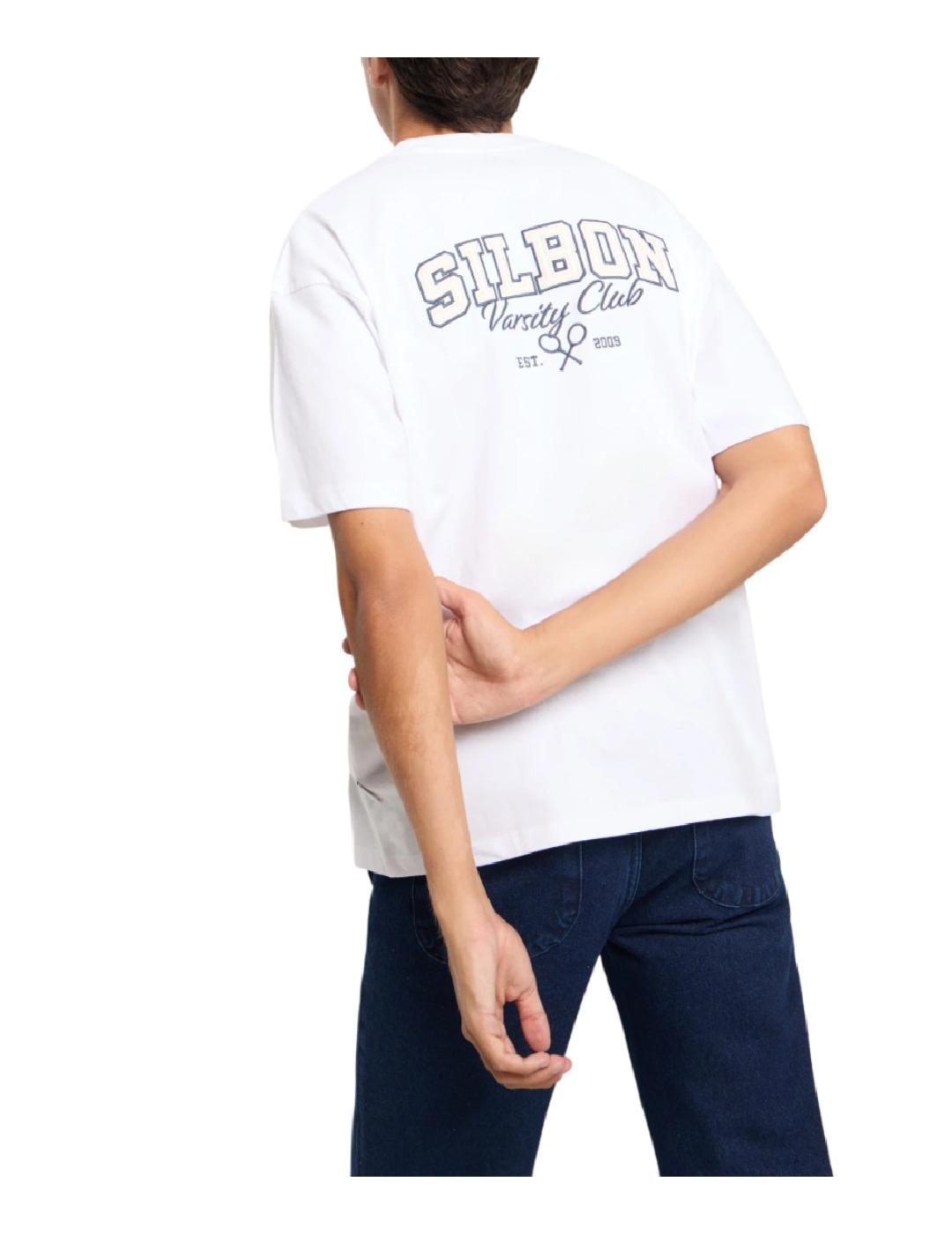 Camiseta relaxed fit sport college Silbon