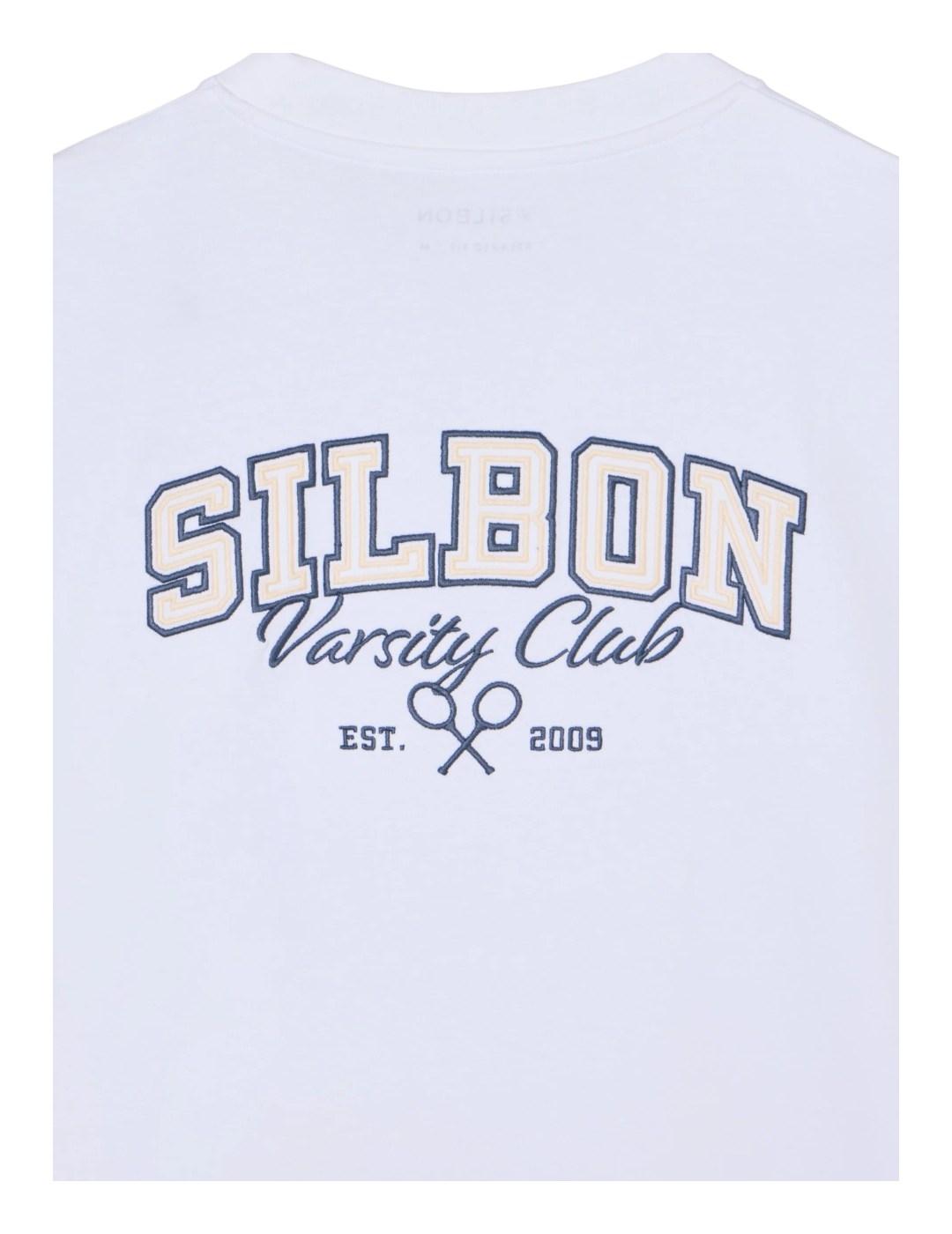 Camiseta relaxed fit sport college Silbon