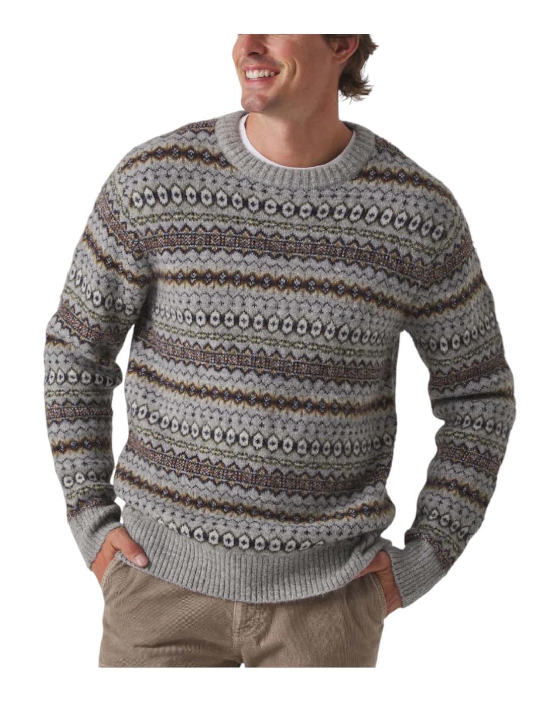 Jersey Greca Ethnic Gris Scotta