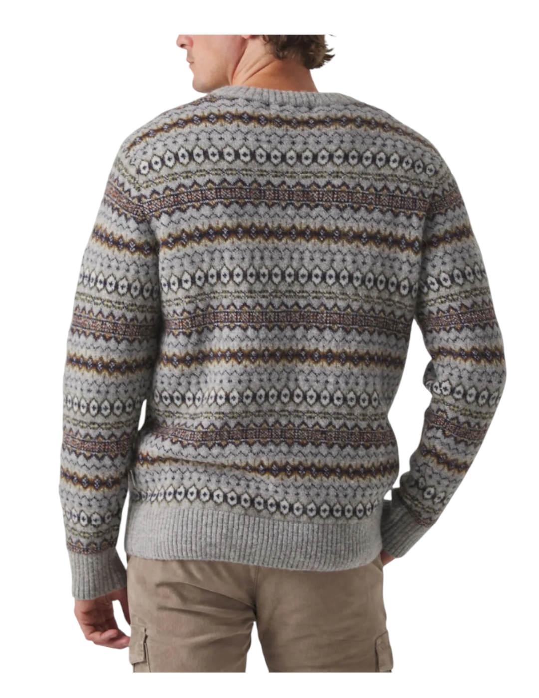 Jersey Greca Ethnic Gris Scotta