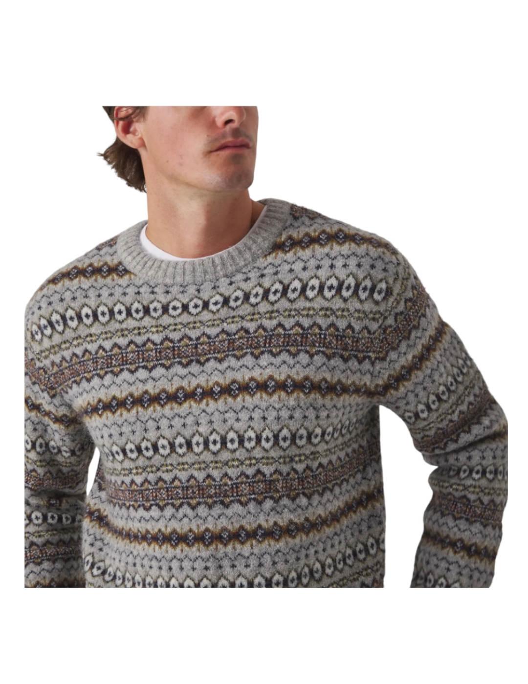 Jersey Greca Ethnic Gris Scotta