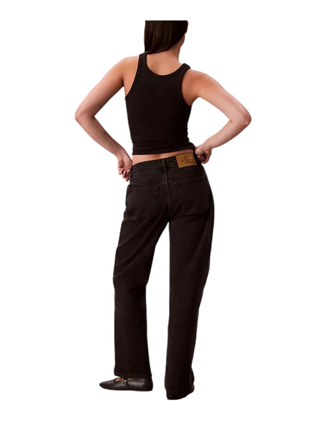 Pantalón High Rise Straight Calvin Klein