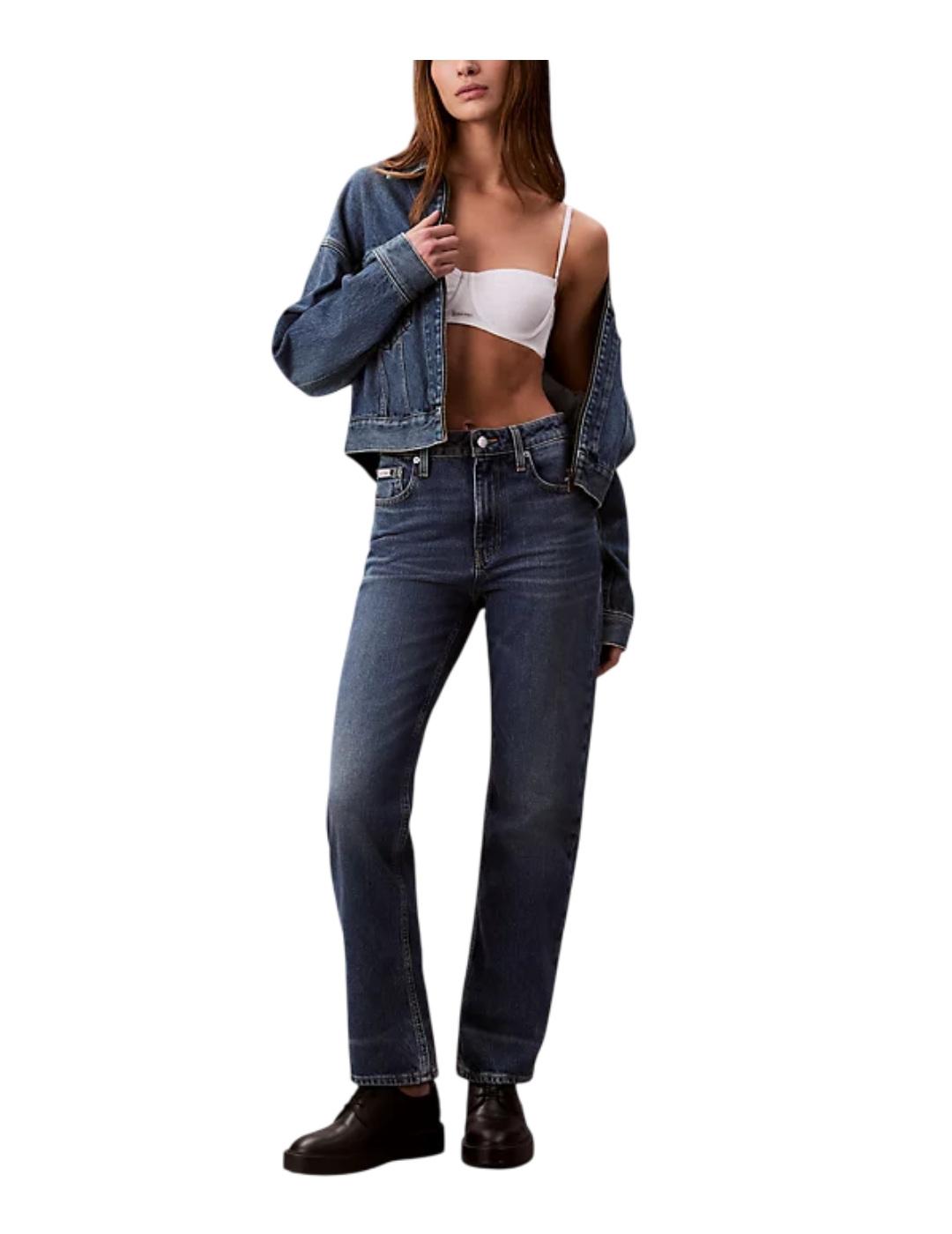 Pantalón High Rise Straight Calvin Klein