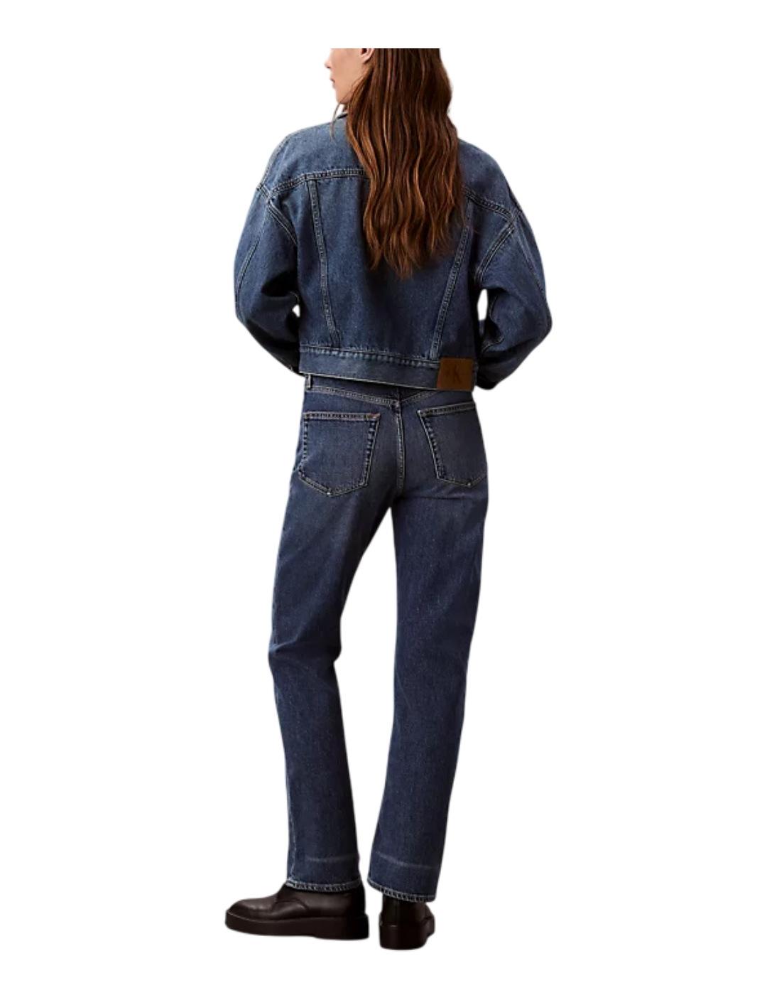 Pantalón High Rise Straight Calvin Klein