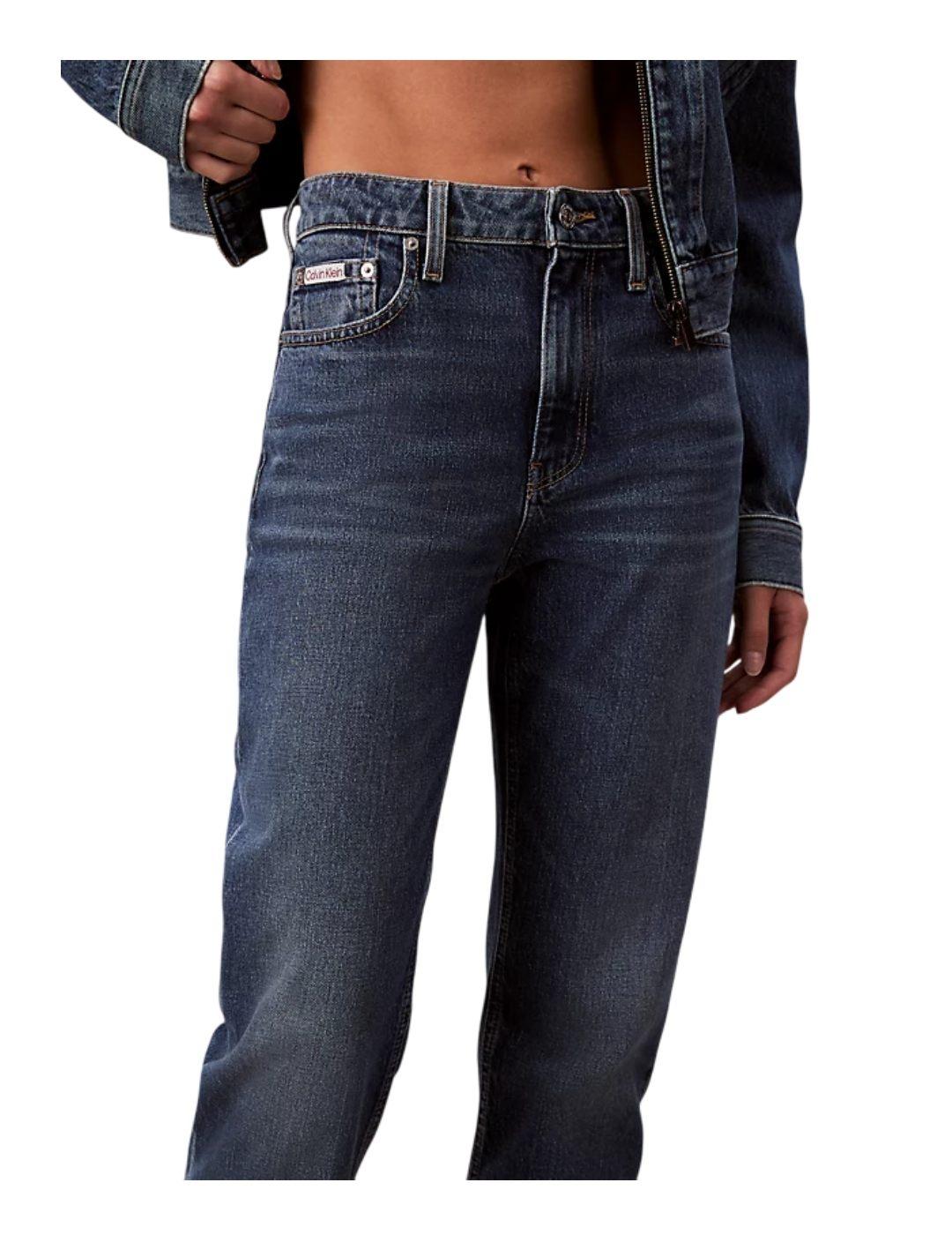 Pantalón High Rise Straight Calvin Klein