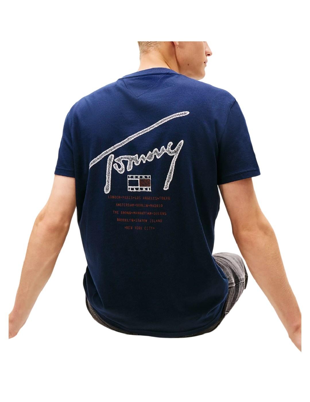 Camiseta Reg Backprint Tommy Jeans