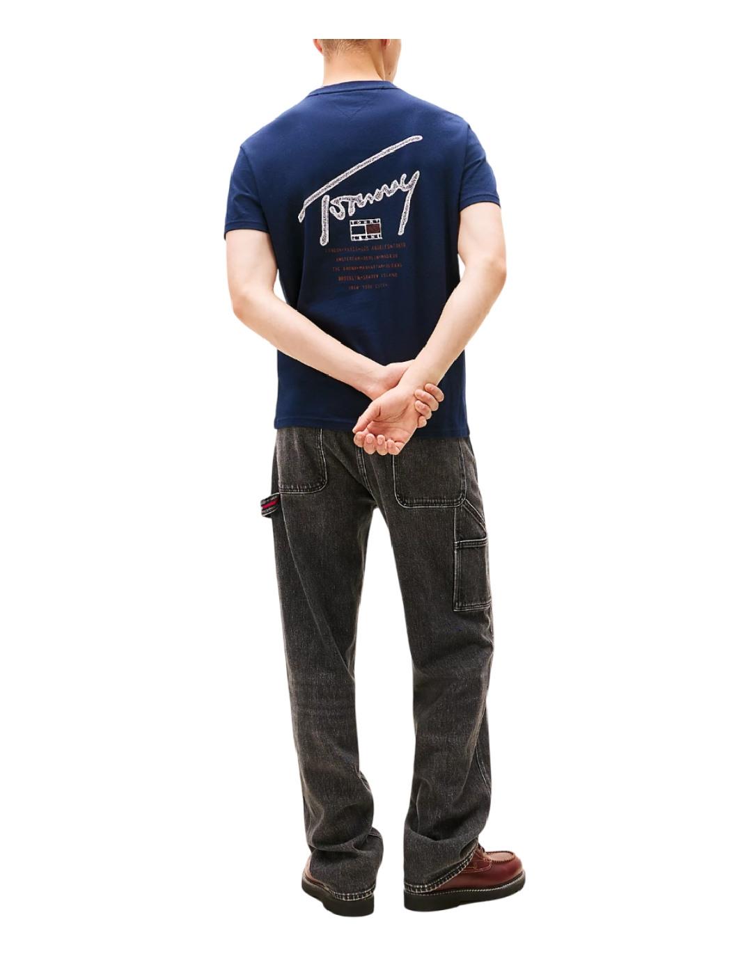 Camiseta Reg Backprint Tommy Jeans