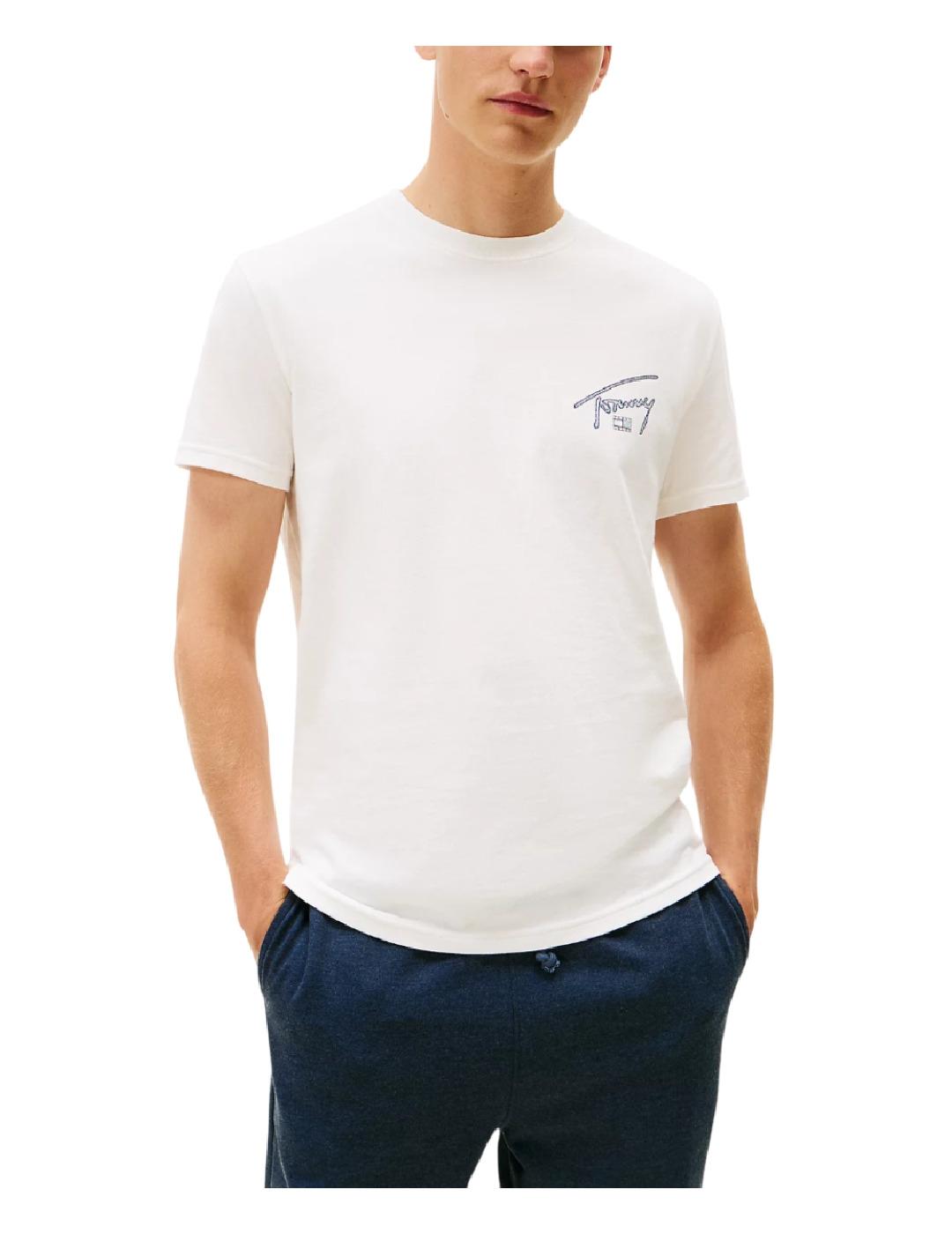 Camiseta Reg Sign Backprint Tommy Jeans